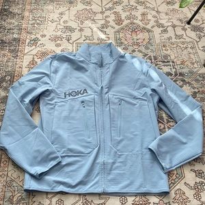 Hoka One One Light Blue Performance Jacket